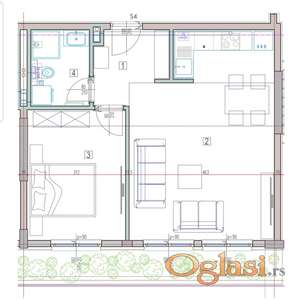 Novogradnja-dvosoban Subotica