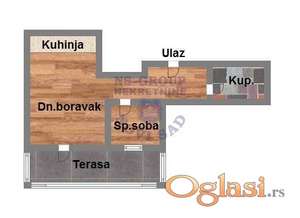 Izgradnja na Bulevaru P.P. - jednoiposoban 44m2