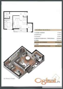 Na prodaju dvosoban stan na Vračaru, 49m2