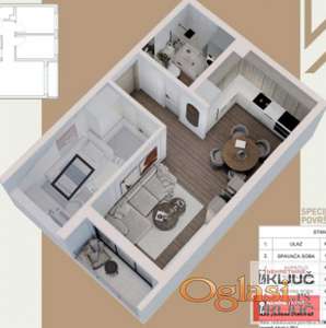 BLIZINA LIPOV GAJA, 36m2, Jednoiposoban sa pdv
