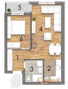 Dvosoban stan u izgradnji na Bulevaru patrijarha Pavla