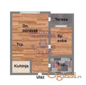 Jednoiposoban 39m2 Bulevar Patrijarha Pavla