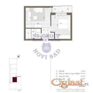 Dvosoban stan u izgradnji na Telepu!