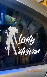 Lady driver nalepnica