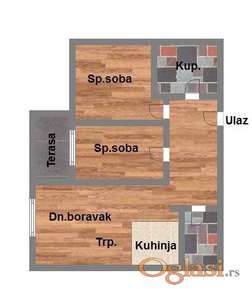 Trosoban stan u izgradnji na Salajci