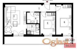 KLISA, 71m2, Trosoban sa pdv