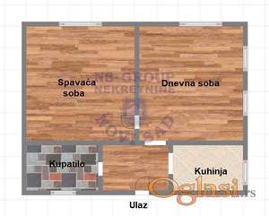 Dvosoban stan u Futogu, 43m2