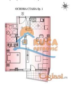 Novogradnja na Crvenom pevcu, 1.5, 49 m2, povrat PDV-a