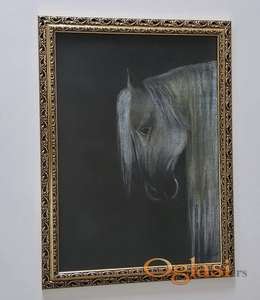 Beli Lepotan, tehnika pastel. Prelepa slika!