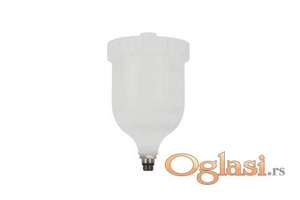 Posuda za pištolj za farbanje sa spoljnim navojem