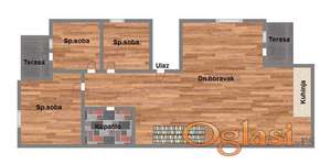 Porodičan stan sa tri spavaće sobe na lokaciji Lipov gaj (81m2)