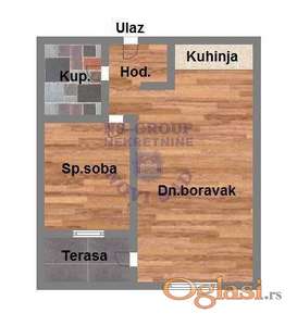 Odlican dvosoban stan u izgradnji