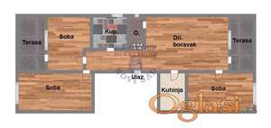 Odličan troiposoban stan površine 63m2