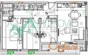 Sremska Kamenica. 91m2. Troiposoban stan sa povratom PDV-a!  