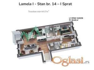 Novi Sad, Bulevar Evrope - Odličan stan na atraktivnoj lokaciji - kvalitetna granja 