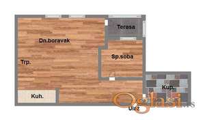 Dvosoban, 47m2, Somborski Bulevar