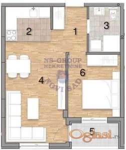 Stan u odličnoj izgradnji sa jednom spavaćom sobom na Telepu! PDV!