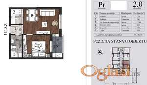 Jednoiposoban stan u izgradnji na Grbavici