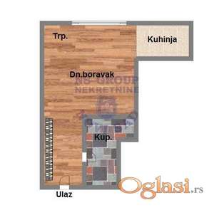 Garsonjera 26m2 Somborski bulevar