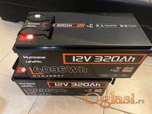 Akumulator 12V 4096Wh 320Ah litijum baterija NOVO 250A BMS
