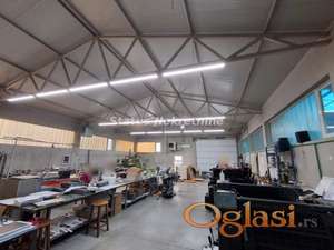 Veternik-Hala 770 m2 sa dve Kancelarije od 50 m2-Zakupnina 3500e-065/385 8880
