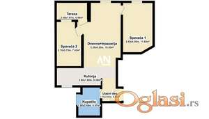 Zgrada je izgrađena 2000 god. Škola ispred zgrade. ID#25860