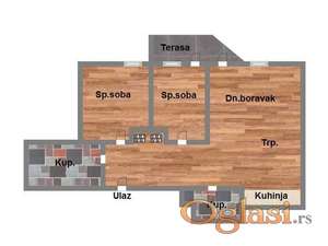 Trosoban - 70m2 - Centar!