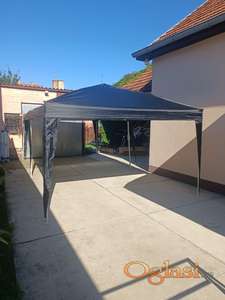 Paviljon 6x3 crna bez stranica