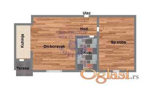 Dvosoban, 34m2 Salajka