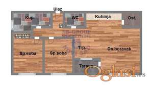 Trosoban stan u izgradnji na Petrovaradinu