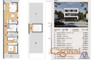 Stan NOVI SAD,ADICE,kv: 72.39, € 149200, ID: 1019420