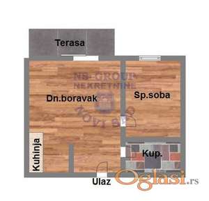 Dvosoban - 45m2 - Bulevar Patrijarha Pavla