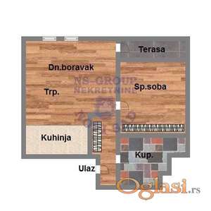 Dvosoban - 43m2 - Petrovaradin