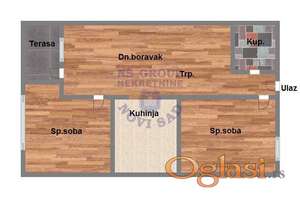 Odličan trosoban stan u izgradnji u Veterniku! 62m2