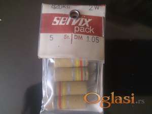 Carbon otpornici  Servix resistors original over 40 years NOS