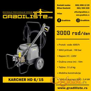 Karcher 6/15 - perac pod visokim pritiskom - izdavanje