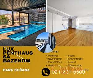 Fantastican penthouse sa bazenom!