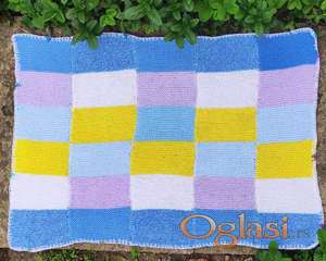 Pleteni pokrivac, prekrivac ili prostirka 85x60 cm