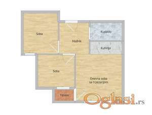 Stan NOVI SAD,ADICE - 42 m2 92400 €, ID: 1100852