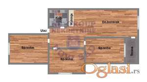 Troiposoban stan u Futogu 71m2