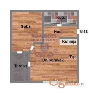 Dvosoban stan na Bulevaru Patrijarha Pavla,41m2