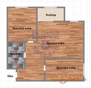 Trosoban 56m2 Telep