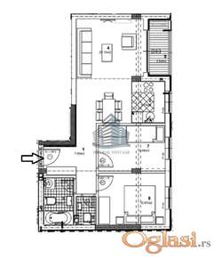 62m² – 159.650€ Liman 5 sa pdvom 14800