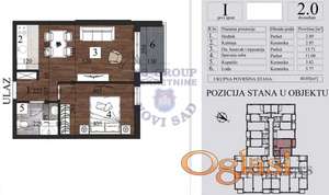 Odličan dvosoban stan na Grbavici!