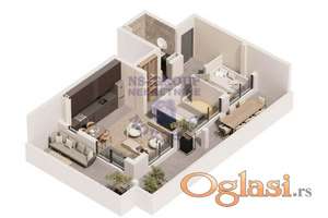 Dvoiposoban 88m2, Telep