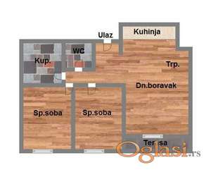 Odličan trosoban stan Petrovaradin