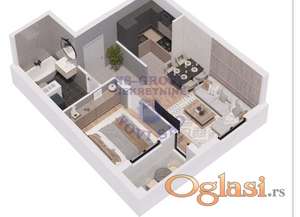 Izgradnja! Komforan dvosoban stan na Socijalnom!