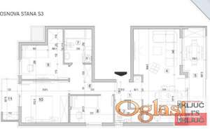 ADICE, 80m2, Troiposoban sa pdv, Izgradnja