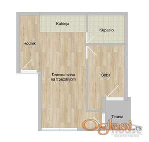 STAN - NOVI SAD - TELEP - 42m2 - 124100 evra