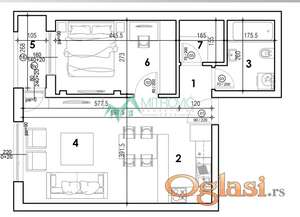 Novi Sad, Telep - Jednoiposoban stan 51 m2 